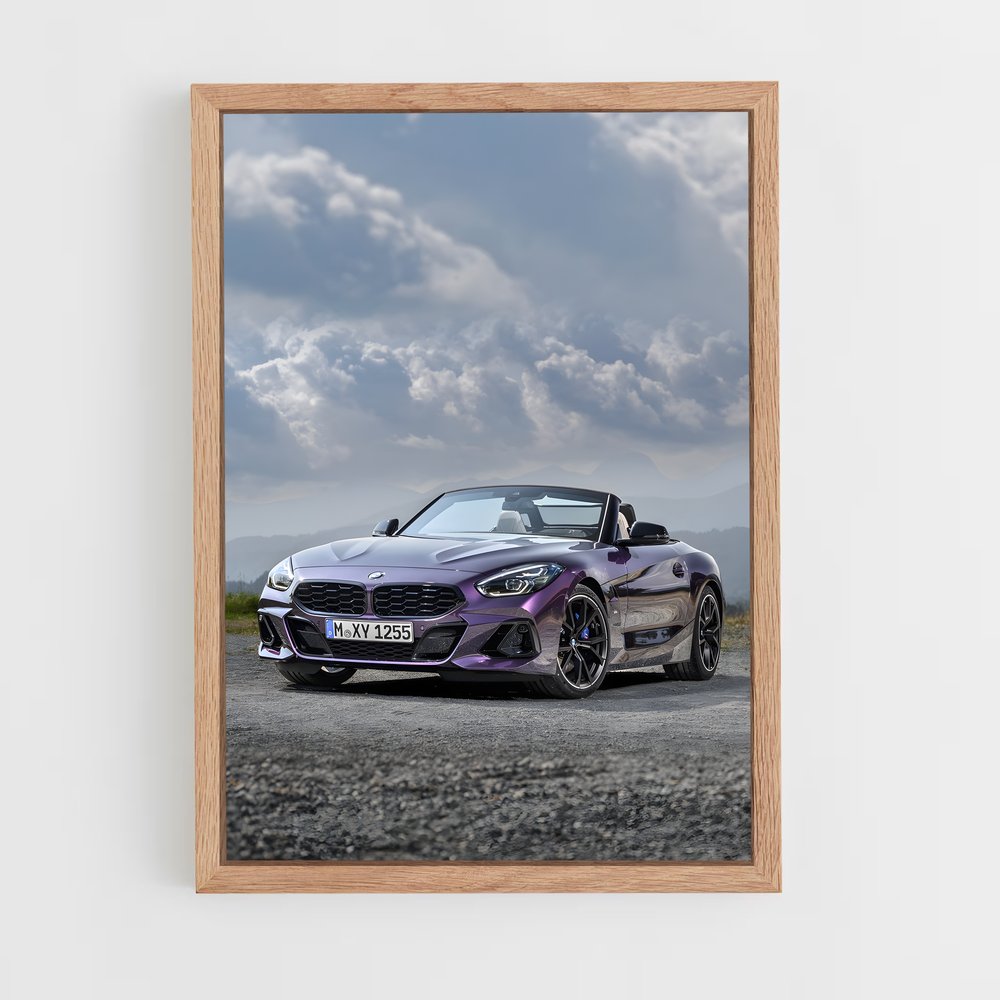 Poster Z4 sur Route Gravelée – affiche BMW (vue 4)